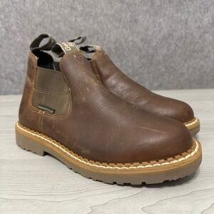 Georgia Boot Giant Revamp Chelsea Women 8 Waterproof Work Boot Leather